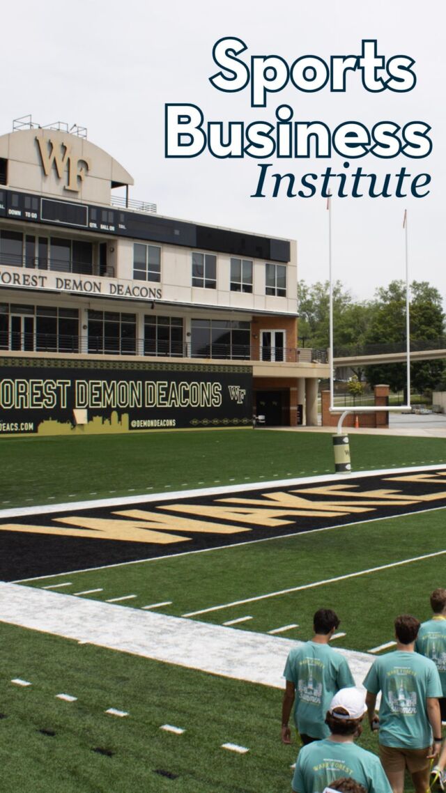 High school students will get a behind-the-scenes look at the sports business industry and network with experienced professionals during the @WakePreCollege Sports Business Institute. 

Apply now by using the link in our bio!

#PreCollege #SportsBusiness #Sports #WakeForest